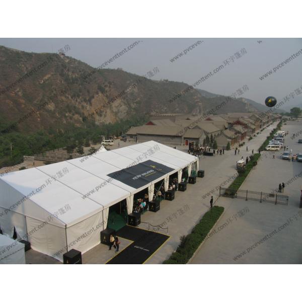 White PVC Cover PVC Event Tent , Large 20m Clear Span Tent For Outdoor Auto Shows