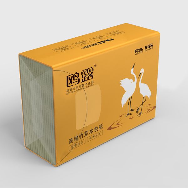High quality affordable soft pack bamboo pulp white facial on face use tissue paper
