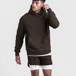 Grande 35% algodão 65% poliéster roupas de rua Felpe com capuz camisetas de algodão Homens simples pulôver com capucha