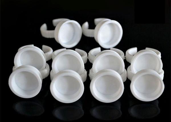 Semi Permanent Glue Ring Holder , Pigment Cup Ring For Eyebrow Eyeline Lip Makeup