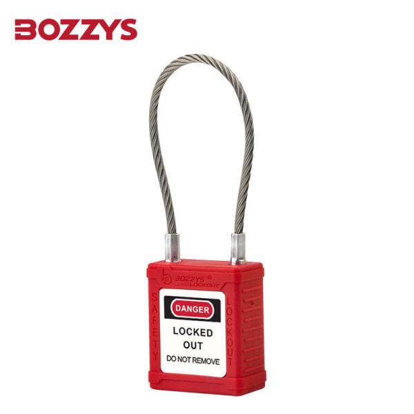 Industrial Cable Safety Padlocks Steel Wire Shackle Padlock ISO14001