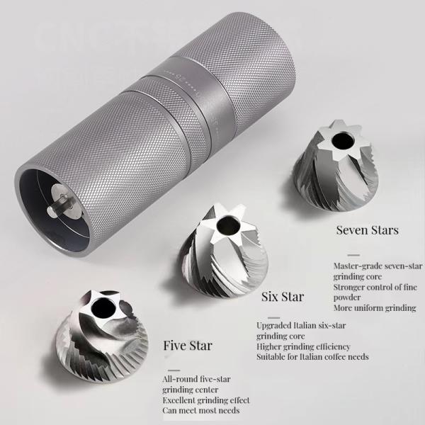 C2 Manual Coffee Grinder Ceramic Conical Burr and 25g Capacity for Modern Kitchen