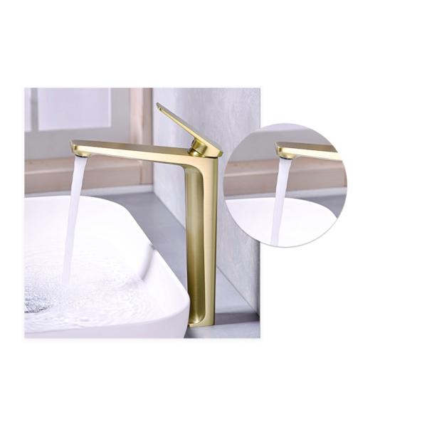 Неэтилированное горячего и холодного дотошного чувства современного крана таза мытья золота безопасное