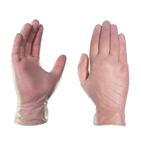 PVC Disposable Medical Gloves Double Layers Films For Double Protection