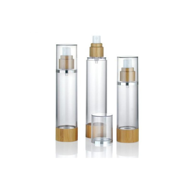 Customized 15ml 30ml 50ml Plastic Airless Pump Vacuum Cosmetic Bottle Leakproof Controlled Dispensing Cream Lotion Packaging