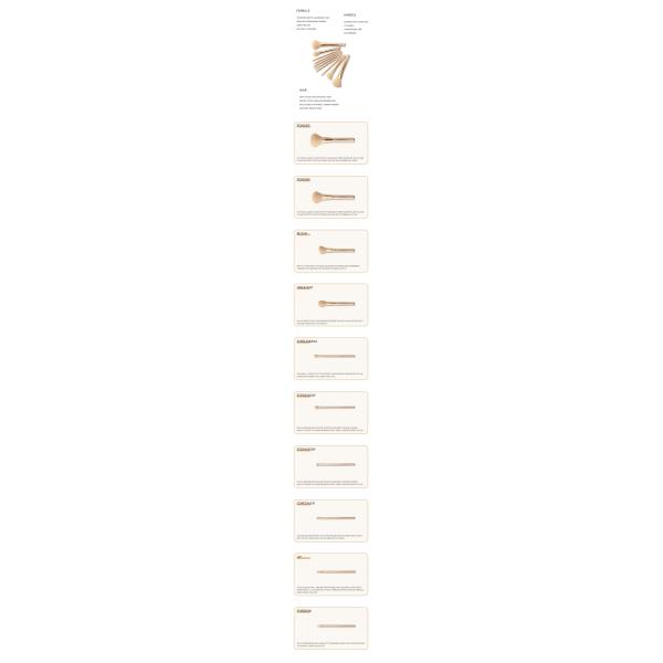 Крен печатая цвет золота щетки макияжа волос снежинок синтетический