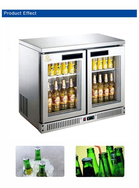 Refrigerador comercial de refrigeração estática Equipamento de bar de hotel 340W