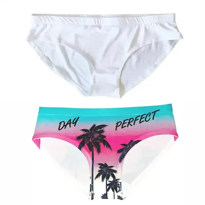 Personalized 100% Polyester Sublimation Panties Diy Women Underwear Blanks For Heat Press