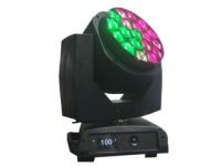 Luz de cabeza móvil de escenario con zoom de haz de lavado y modos operativos FX y oscurecedor lineal de 0-100%
