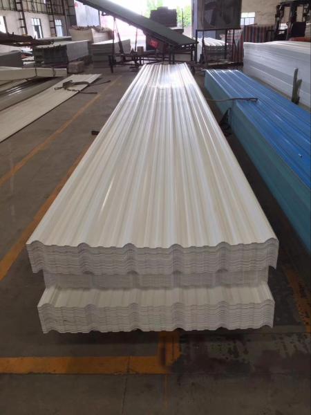 Trapeziod Pattern Pvc Plastic Roof Tiles Heat Insulated Sound Proof