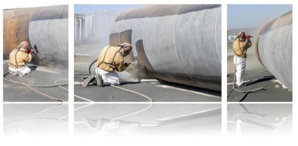 Garnet Sand abrasive 30/60 for Sandblasting: Natural Abrasive medium, Mohs 7.0-7.5, Sa2.5-3