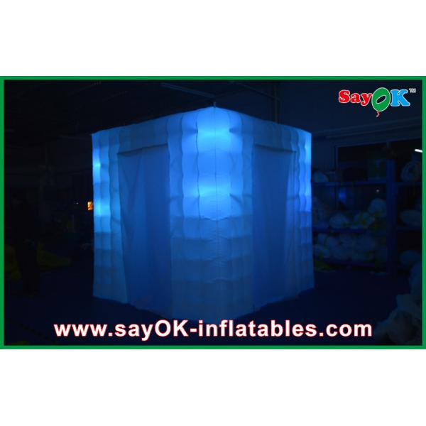 Photo Booth Wedding Props White Inflatable Trade Show Booth Light Square Tent Gathering Party