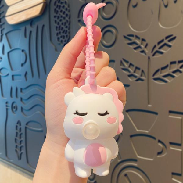 Soft Silicone Cartoon Keychain Perfect Accessory for Women's Wristlets