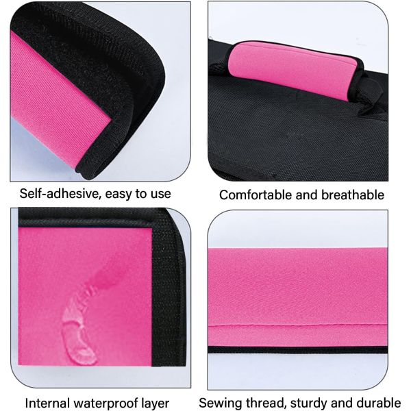 Dansky Luggage Handle Wraps for Suitcase, Bright Color Comfort Soft Handle Covers