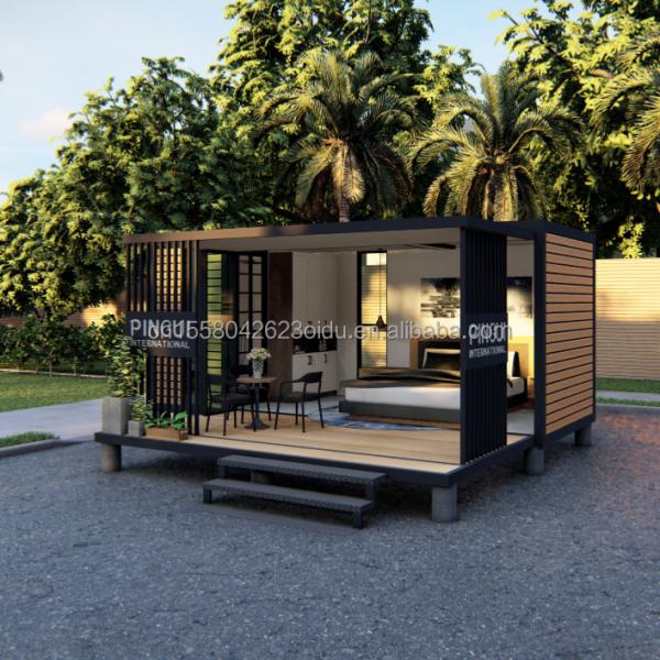 Casas de contenedores modulares prefabricadas estilo de diseño moderno con marco de acero de acero galvanizado 180g