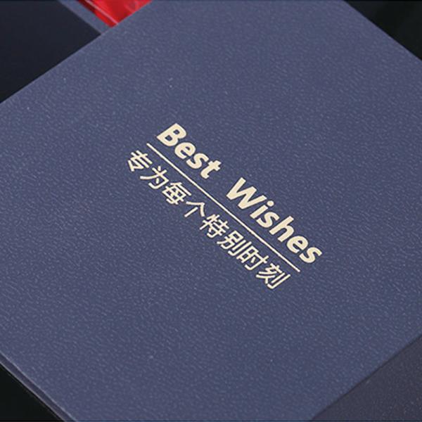 Foil Stamping 6x6x3 2mm Artificial Flower Packaging Box