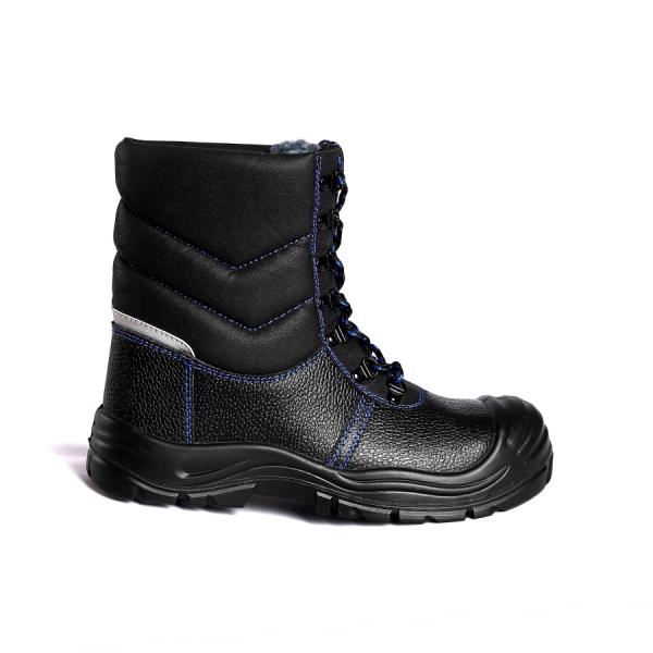 EU 36-47 Botas de trabajo de corte PU Tejido de Oxford Artesanía de moda Calzado de seguridad