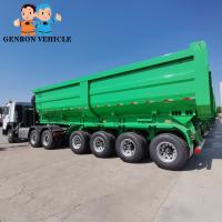 4 eixos 60 toneladas de exportação traseira de Tipper Dump Semi Trailer Truck à Costa do Marfim