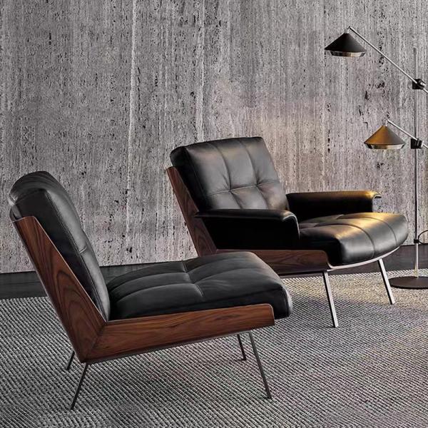 Elevate Business Leather  Leisure Lazy Sofa Chair Comfortable Relaxing