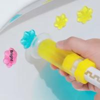 Fresh Scent Disposable Toilet Deodorizer Artifact Bathroom Descaling Cleaning Agent Flower Toilet Gel