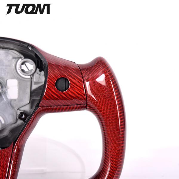 Gloss Full Red Carbon Fiber Steering Wheel For Tesla Model 3 Y X S ODM