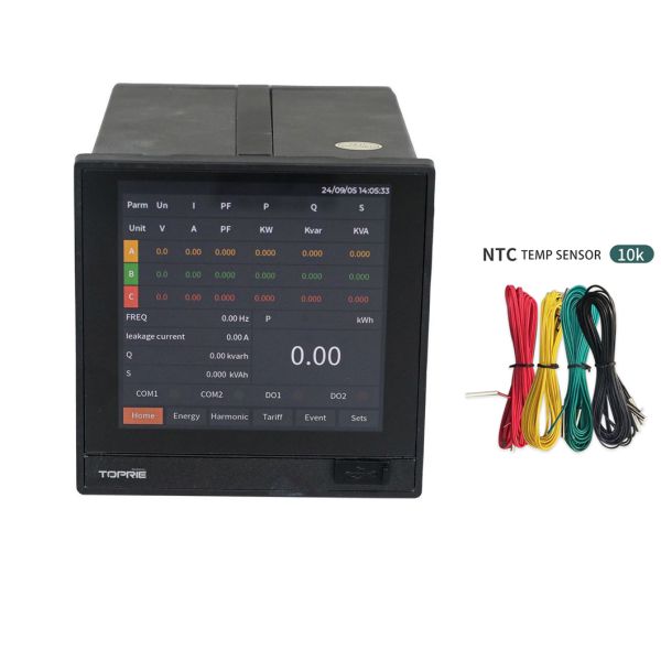 3P4W Power Quality Data Logger with Temperature Measuring and Smart IOT