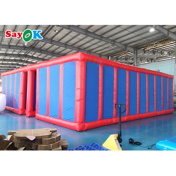 лабиринта крупного плана полосы препятствий игр спорт 9m игры 27ft раздувного на открытом воздухе раздувные для детей