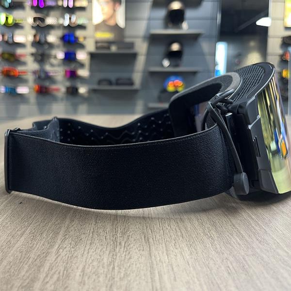 Logo Customized Logo Removable Nose Guard Magnetic Heated Ski Goggles with Side Buckle