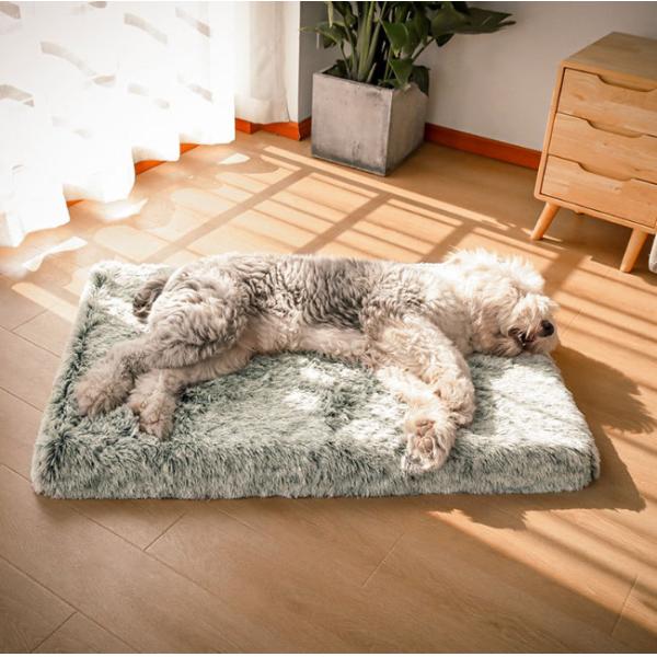 Тюфяк любимца анти- машины кровати собаки выскальзывания нижней пушистой Washable