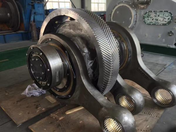 Drillmec 12T1600 mud pump Power end spares, 9T1000 MUD PUMP CROSSHEAD, 14T2200 DRILLMEC MUD PUMP CRANKSHAFT, BULL GEAR