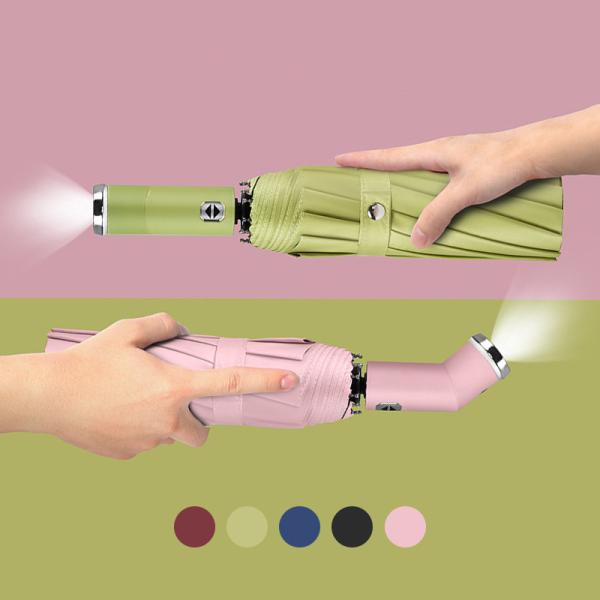 Advertising Umbrella with Best Design LED Flashlight and Unbreakable Windproof Feature