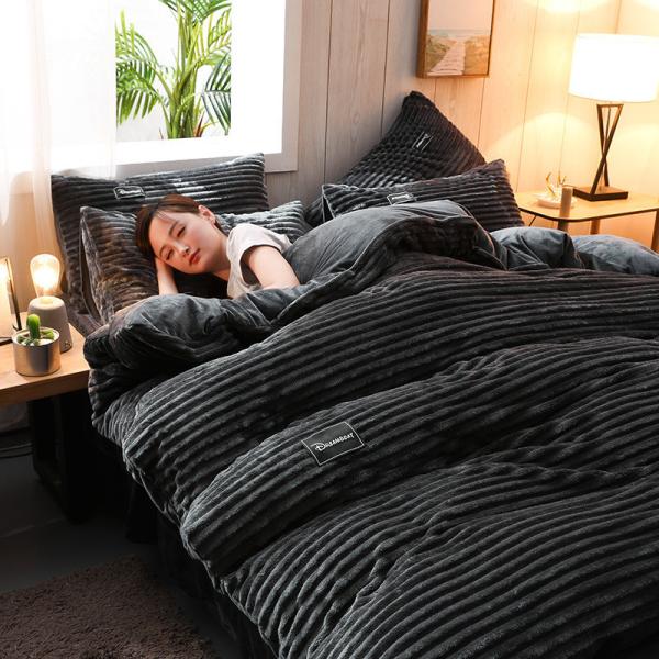 128x70 Densidad de tejido de lana de terciopelo de franela para Queen/King Size en invierno