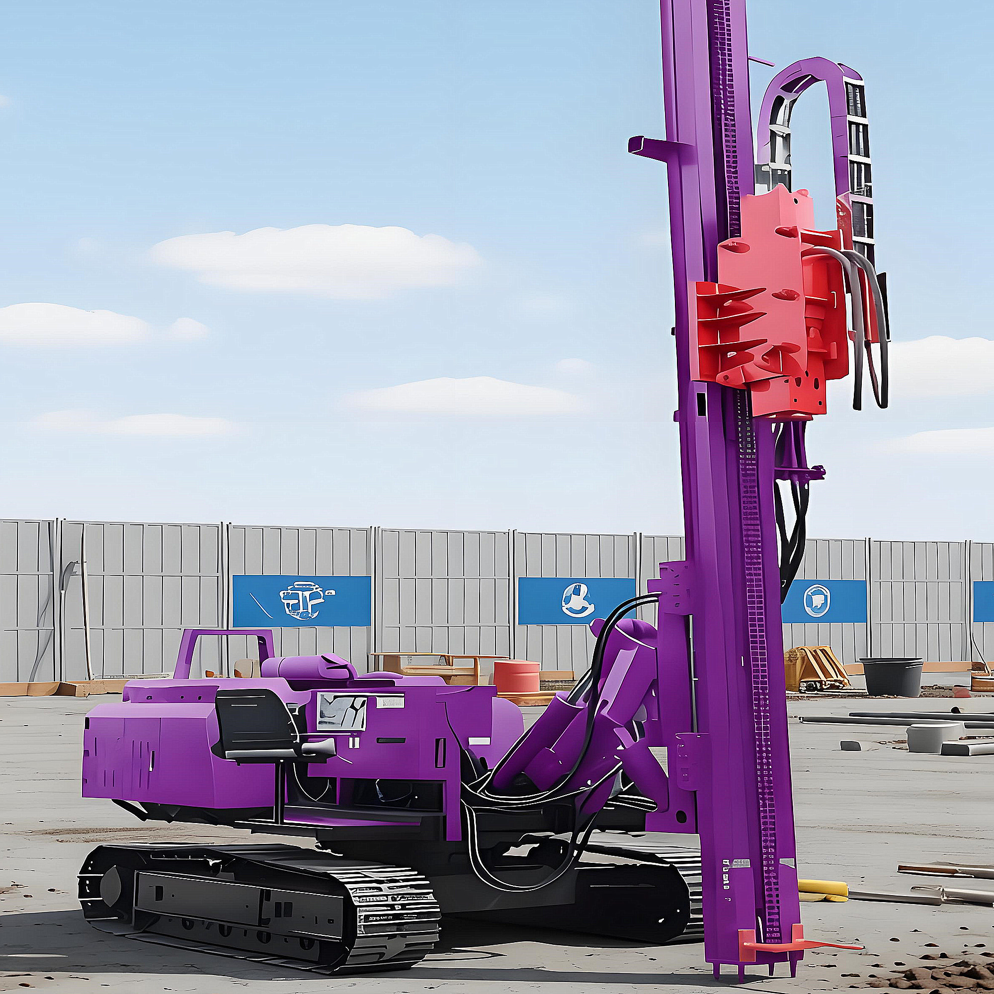 Pile Driver Machine High Frequency Impact Directly Piling Machinery Building Foundations Crawler Pile Driving Rig