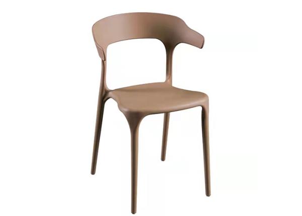 European Style Coloured Plastic Dining Chairs 50cm Blue Yellow Red