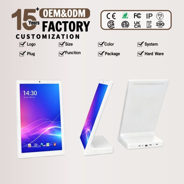 Smart Desktop Digital Signage Display with Touch Screen, Face Recognition & Full