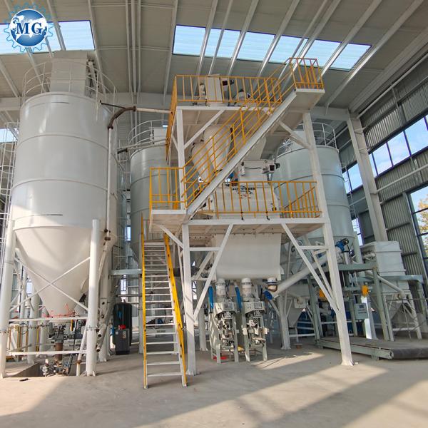 Full Automatic Sand Cement Powder Mixing Tile Grout Tile Adhesive Dry Mix Plant