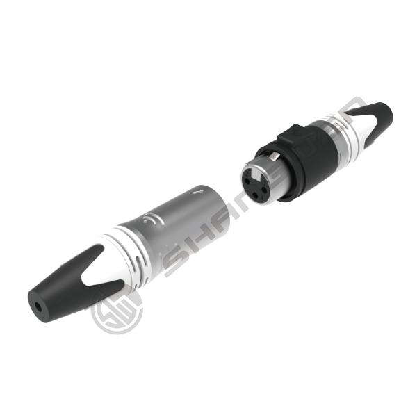 Audio XLR 5 Pin Waterproof Electrical Connectors Ip65 Female Plug