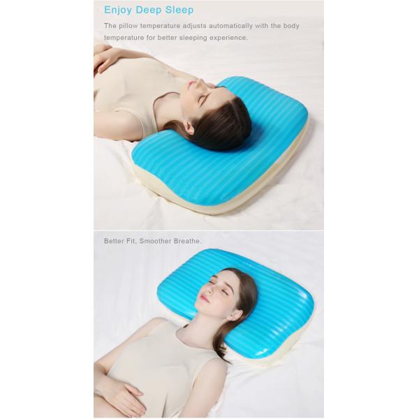 Healthy Breathable Cooling Gel Pillow Neck Traction 600*370*105MM Size Multi Colors