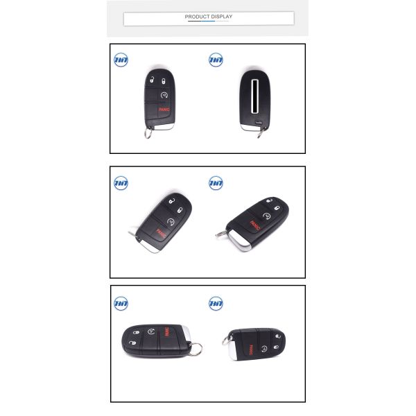 Genuine 433 MHz ID46 Smart Remote Car Key Fob for Dodge with 3+1 Button