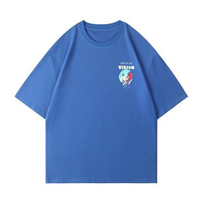 Camisa curto Monogrammed da luva T do verão dos homens