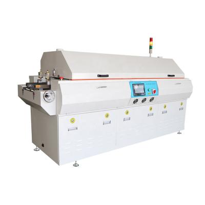 Forno de refluxo automático SMT pequeno de 4 zonas com controle PLC touch screen