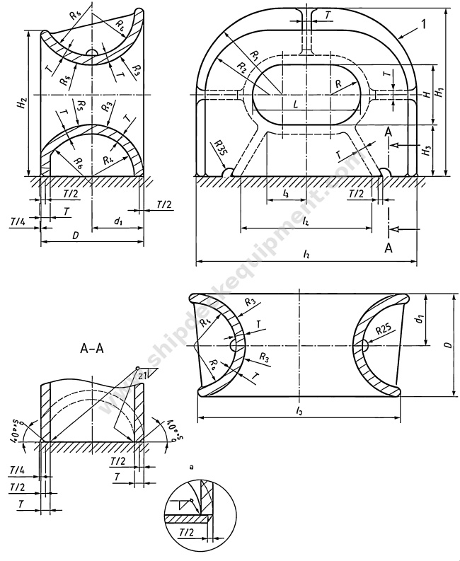 ISO 13729 Type A Deck-Mounted Cast Steel Closed Chock | Ship Mooring and Towing