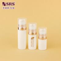 A028 5ml 10ml 15ml 20ml Ronde vide PP Matériau recyclé Poche Gel facial Pompes sans air Bouteille d'échantillon Injection Couleur personnalisée