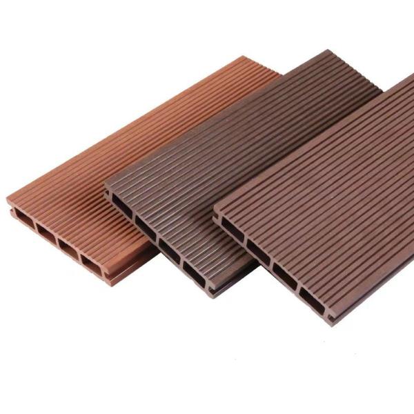 Engineered Pattern Brown WPC Wood Plastic Composite Outdoor Floor Decking for Outdoor