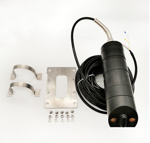 IP68 Rated Ultrasonic Flow Gauge Ultrasonic Flow Meter POM Sensor Material And ABS Split Shell Material