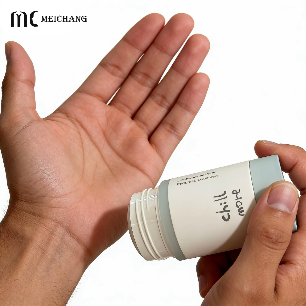 50G / 75G PP Double Shoulder Sleeve Twist-Up Deodorant Stick Container with Food-Grade Material