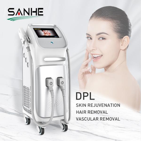 3 multifuncionais em 1 DPL IPL OPTAM o rejuvenescimento permanente da pele da remoção do cabelo do laser/máquina vascular da remoção