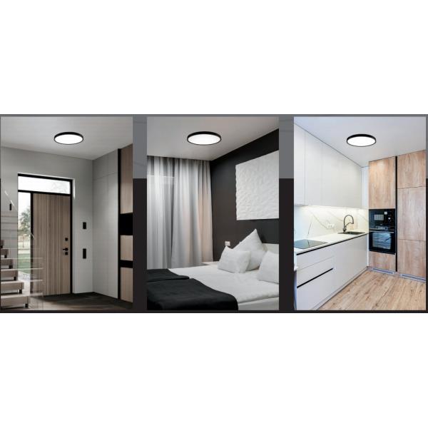 9 Inch Modern Flush Mount Light 12W 5CCT Led Flush Mount Light