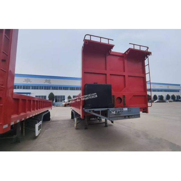 3 Axles Dumping Tipper Semi Trailer Front Lifting Hydraulic Convenient and efficient
