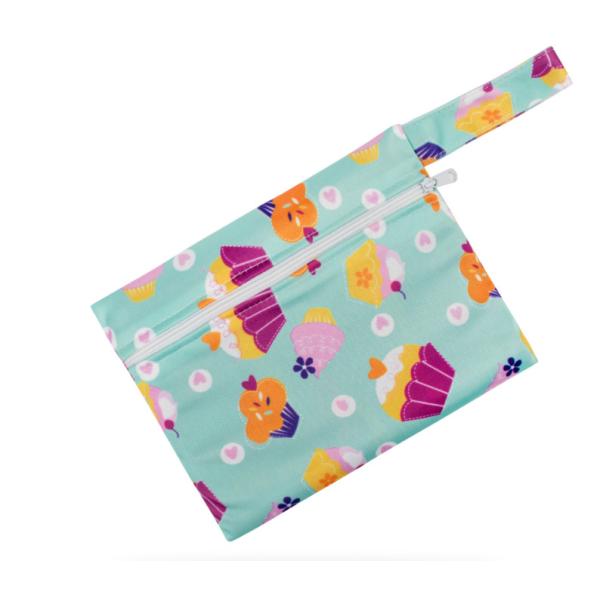 15x18cm Mini washable reusable menstrual pads Cloth Bag sanitary Zipper Waterproof